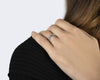 bague ruban 2mm la 5g sertie diamant